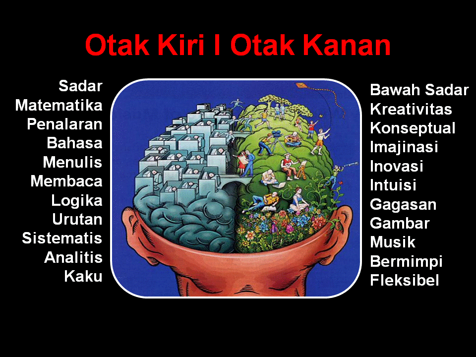 Education for Life: gambar otak kanan dan otak kiri beserta penjelasannya