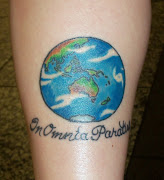 Globe tattoo trends is always up at the celebration of the 'earth day'. (globe tattoo tattoosphotogallery)