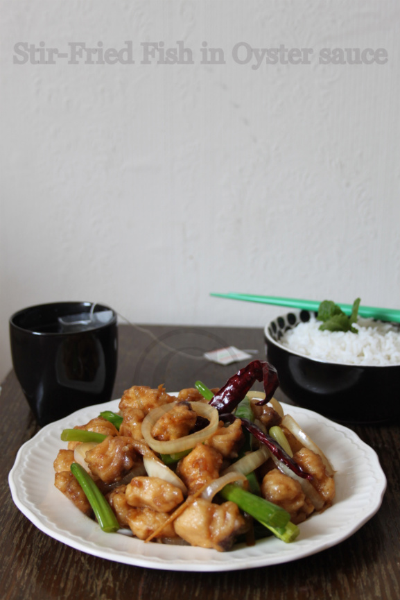 My Cookingdom StirFried Fish in Oyster Sauce