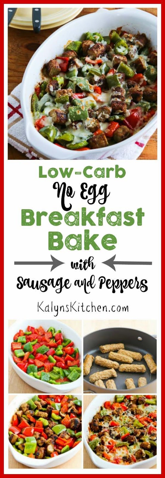Kalyn's Kitchen® LowCarb No Egg Breakfast Bake with Turkey Breakfast