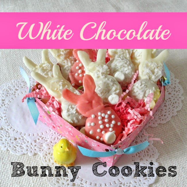 White Chocolate Bunny Cookies Crafts a la mode