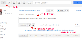 update twitter via Google plus