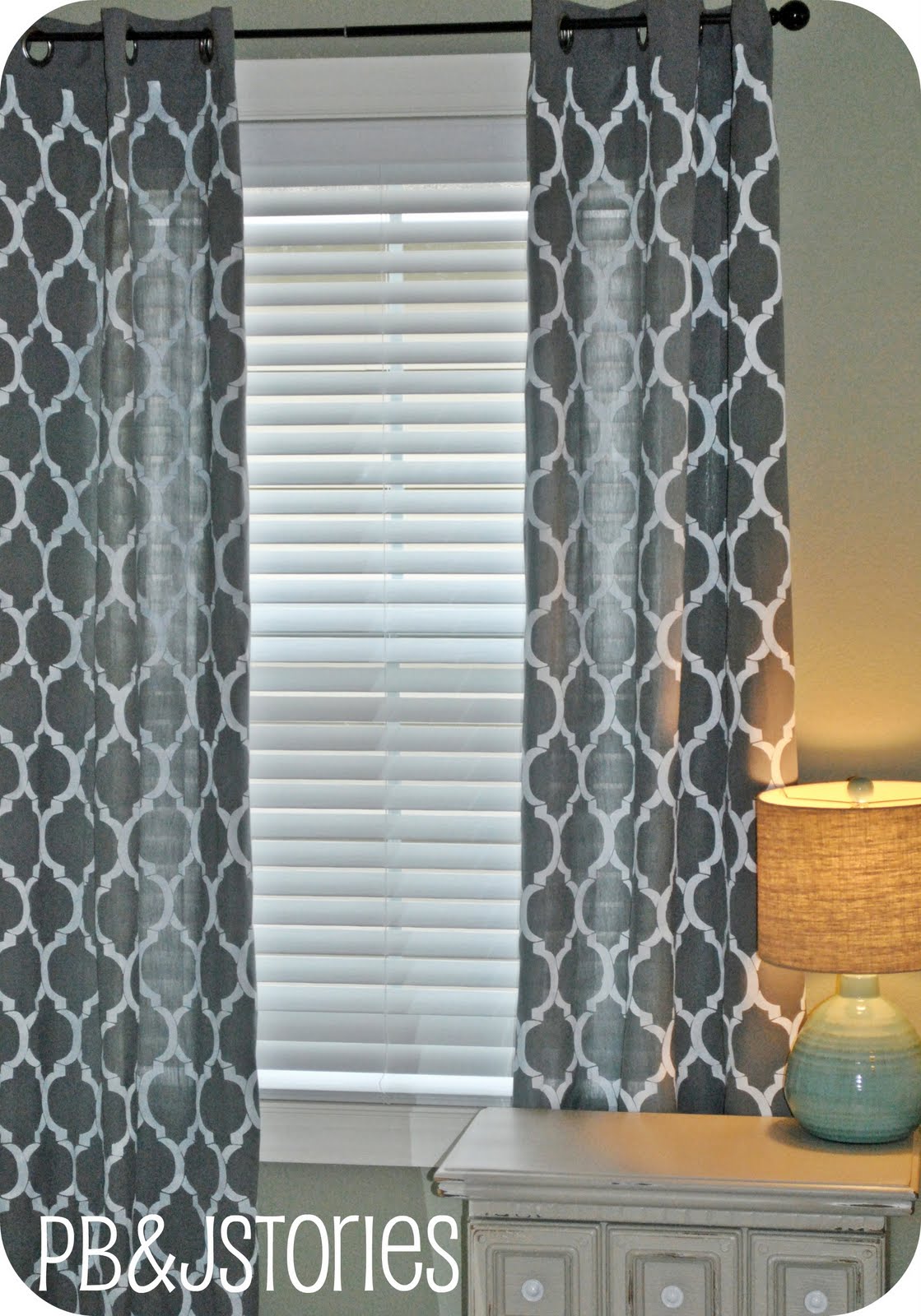 PBJstories DIY Painted Curtains