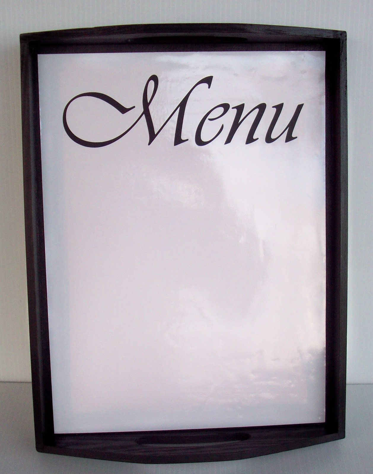 Menu Board with Dry Erase vinyl Food Crafts and Family