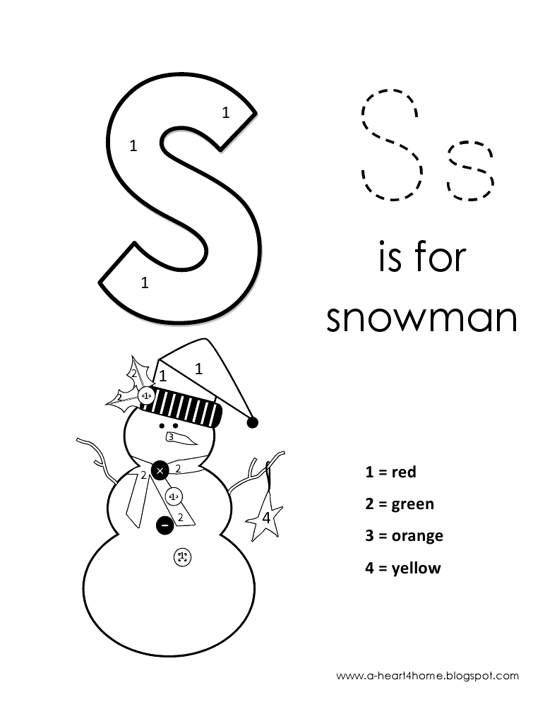 Kids Page: Alphabet Letter S lowercase Coloring Pages