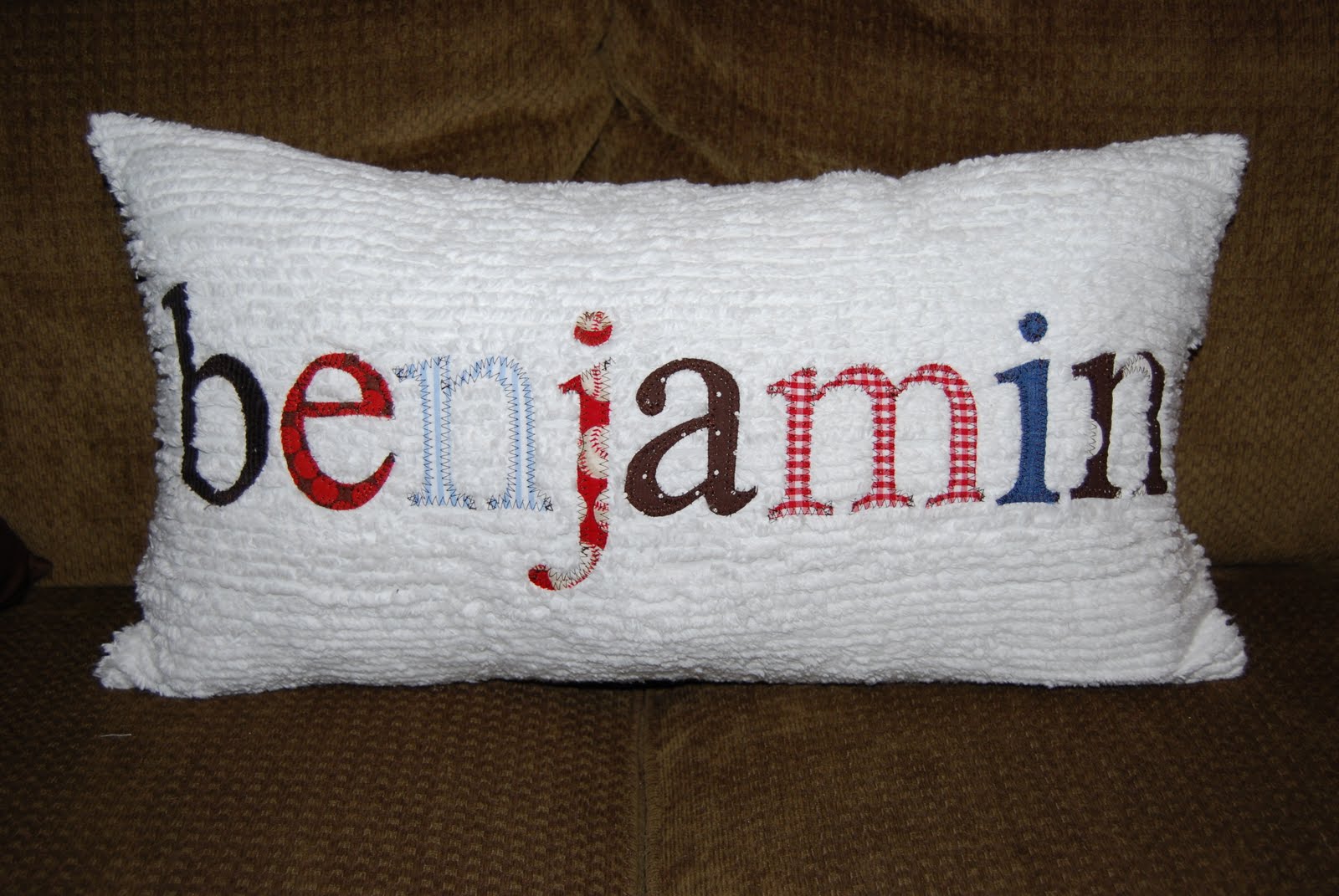 the chocolate zebra Name Pillows