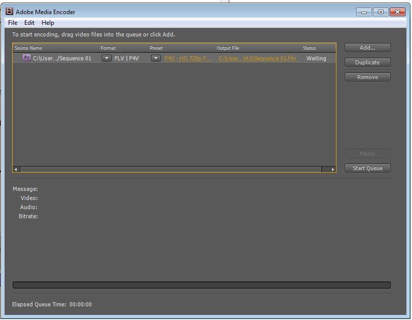 Adobe Media Encoder Error Could Not Read From The Source Table
