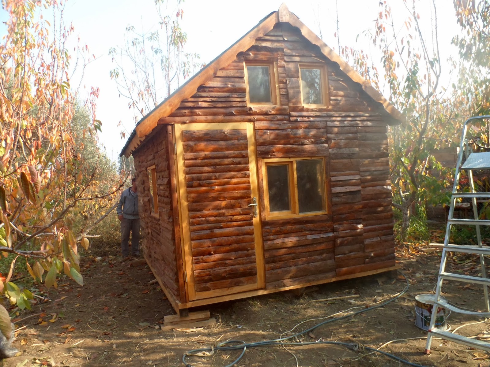 Ahşap ev 12 m2 batarkatlı tomruk ev