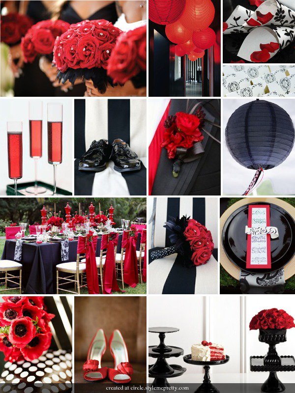 I love red against a mostly all black background or even a bold black and 