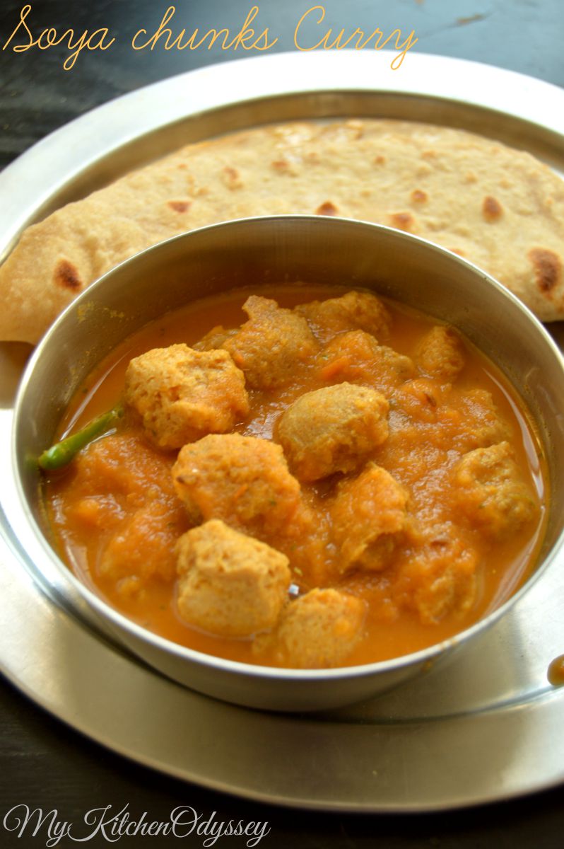 Soya Chunks Curry Meal Maker Gravy