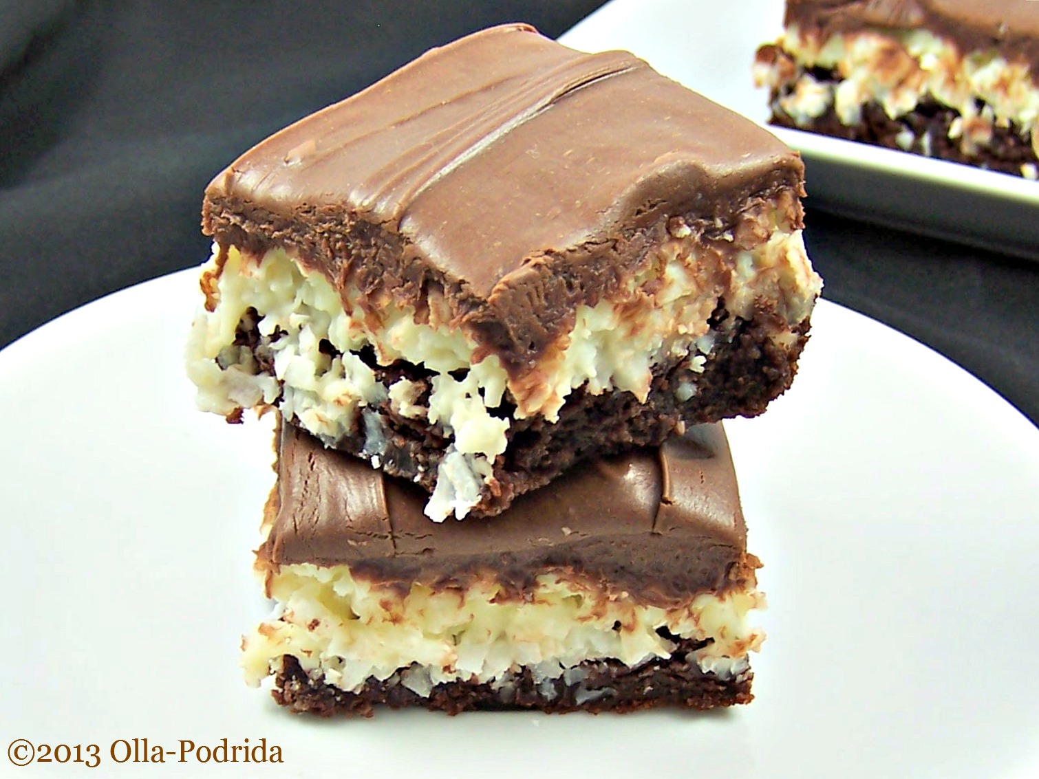 OllaPodrida Mounds Bar Brownies