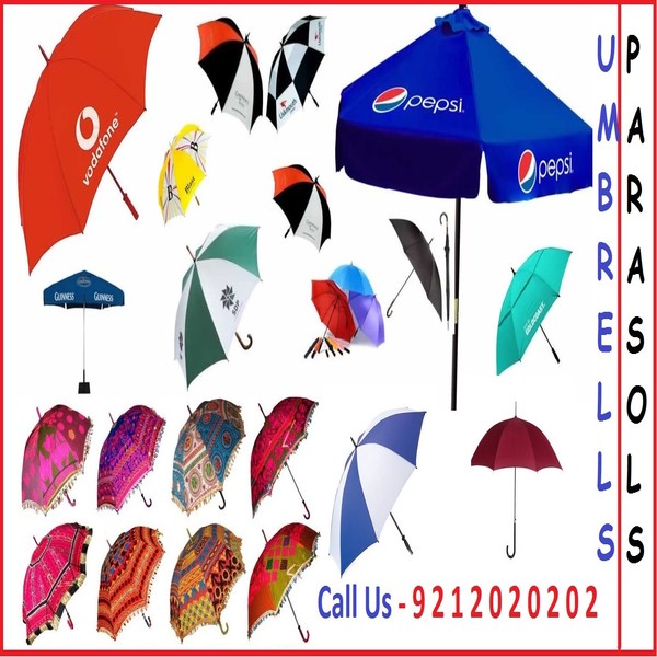 Manufacturers of all types of Promotional or Decorative Umbrellas Parasol Suppliers in Delhi, India
