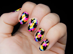 Trippy Mickeys nail art by @chalkboardnails