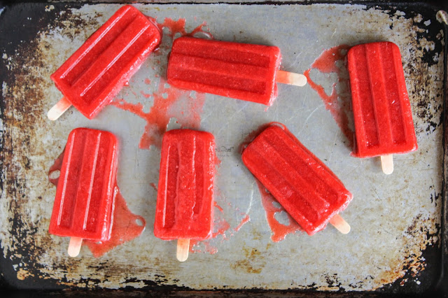 Strawberry Lime Pops | The Chef Next Door