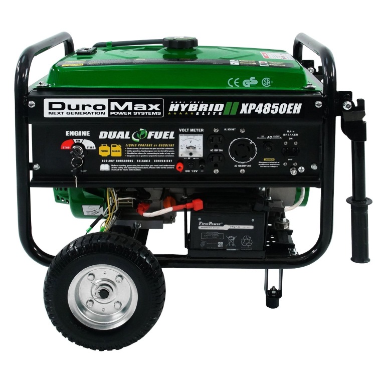 Generators DuroMax XP4850EH Dual Fuel Propane/Gas Powered Portable