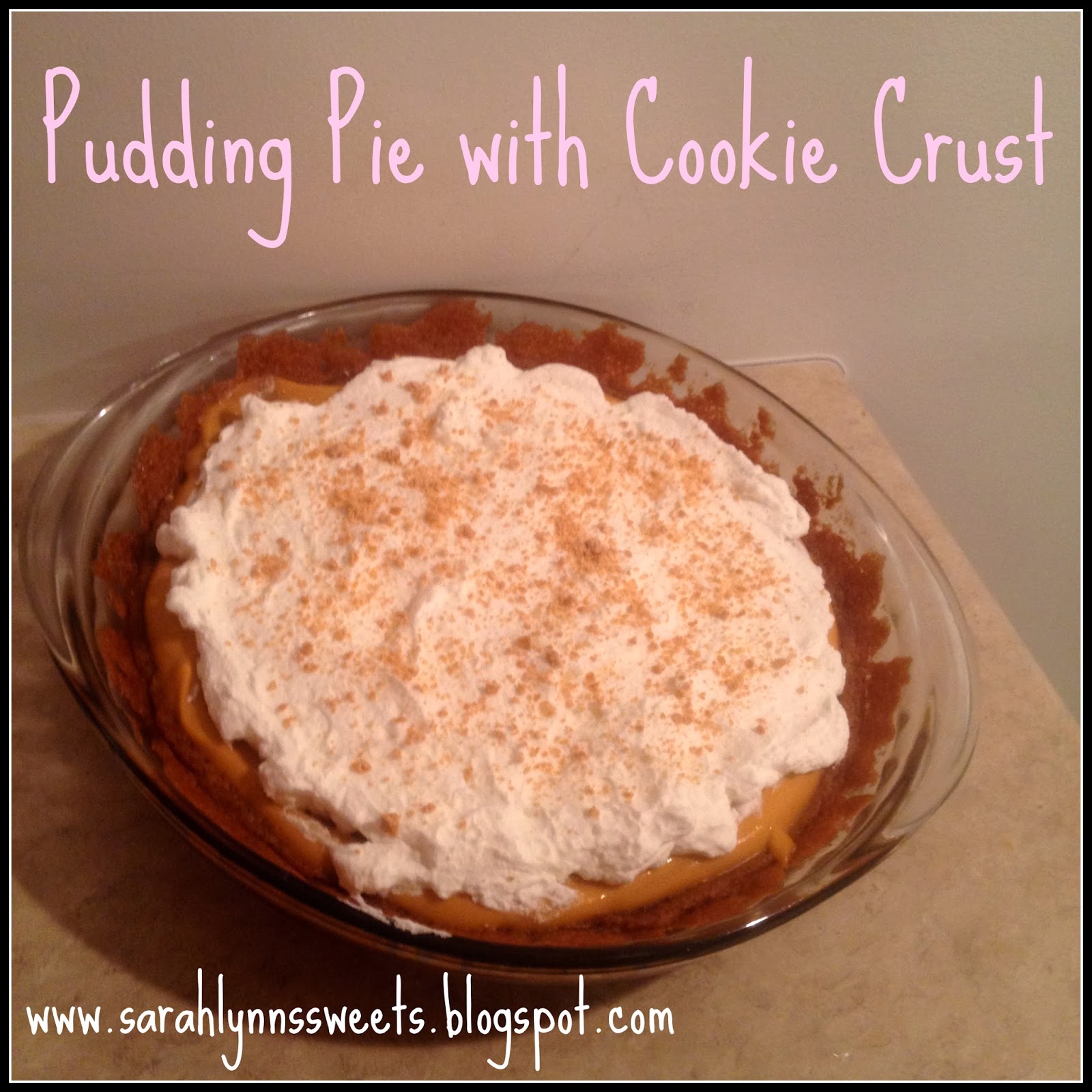 Pudding Pie with Cookie Crust