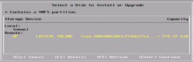 ESXi Local Disk Showing under Remote disk during Installation