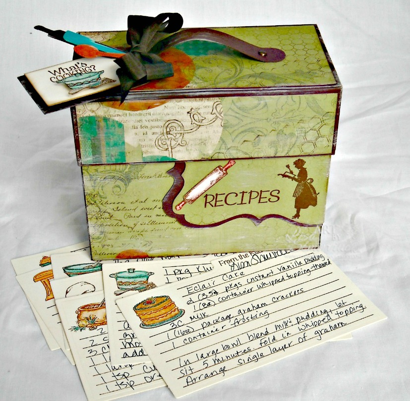 Designs by Lisa Somerville Recipe Card Box
