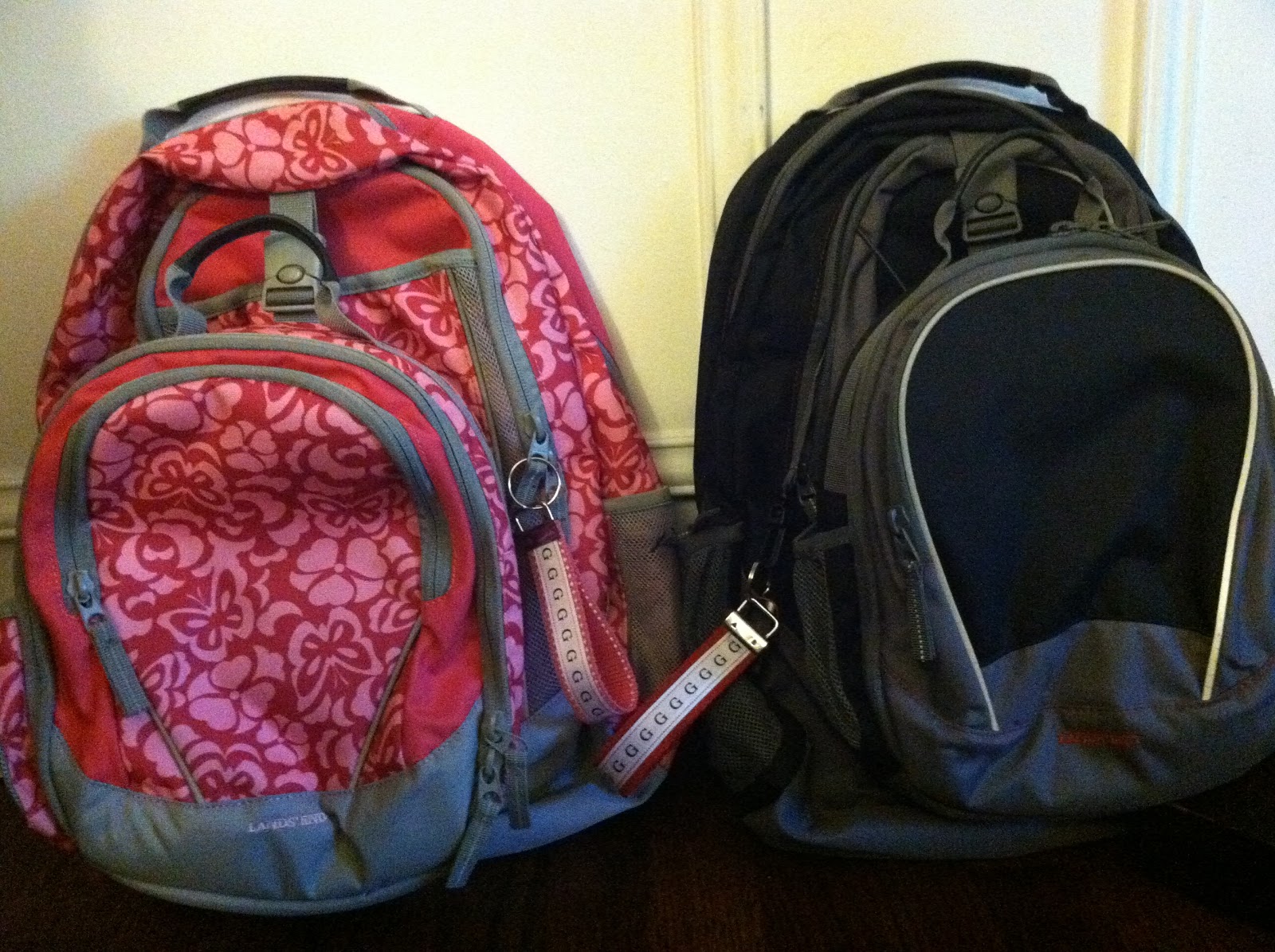 One Thrifty Chick Backpack Keychains (or backpack chains?)