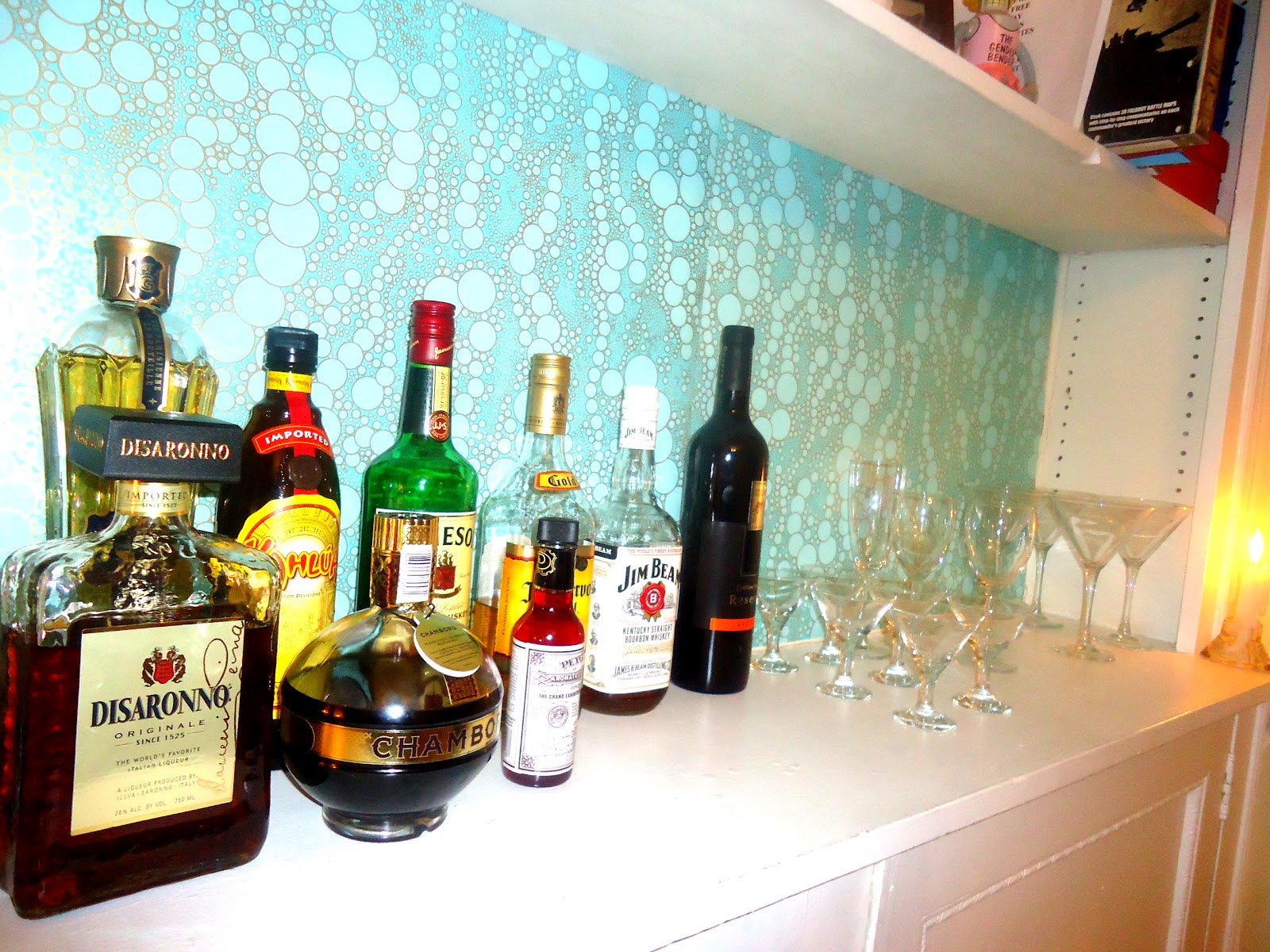 Hey Fish Studio How To Turn a Bookshelf Into a Bar