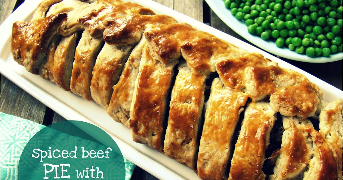 Spiced beef pie with walnut pastry