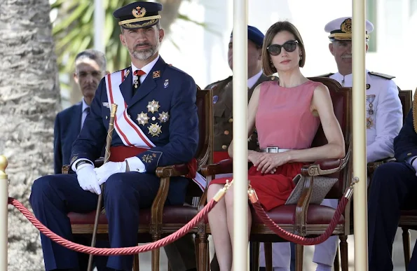 King Felipe and Queen Letizia attend the delivery of actual employment office at General Air Force Academy 