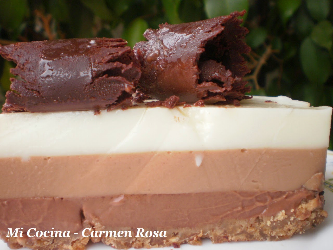 Tarta De Tres Chocolates
