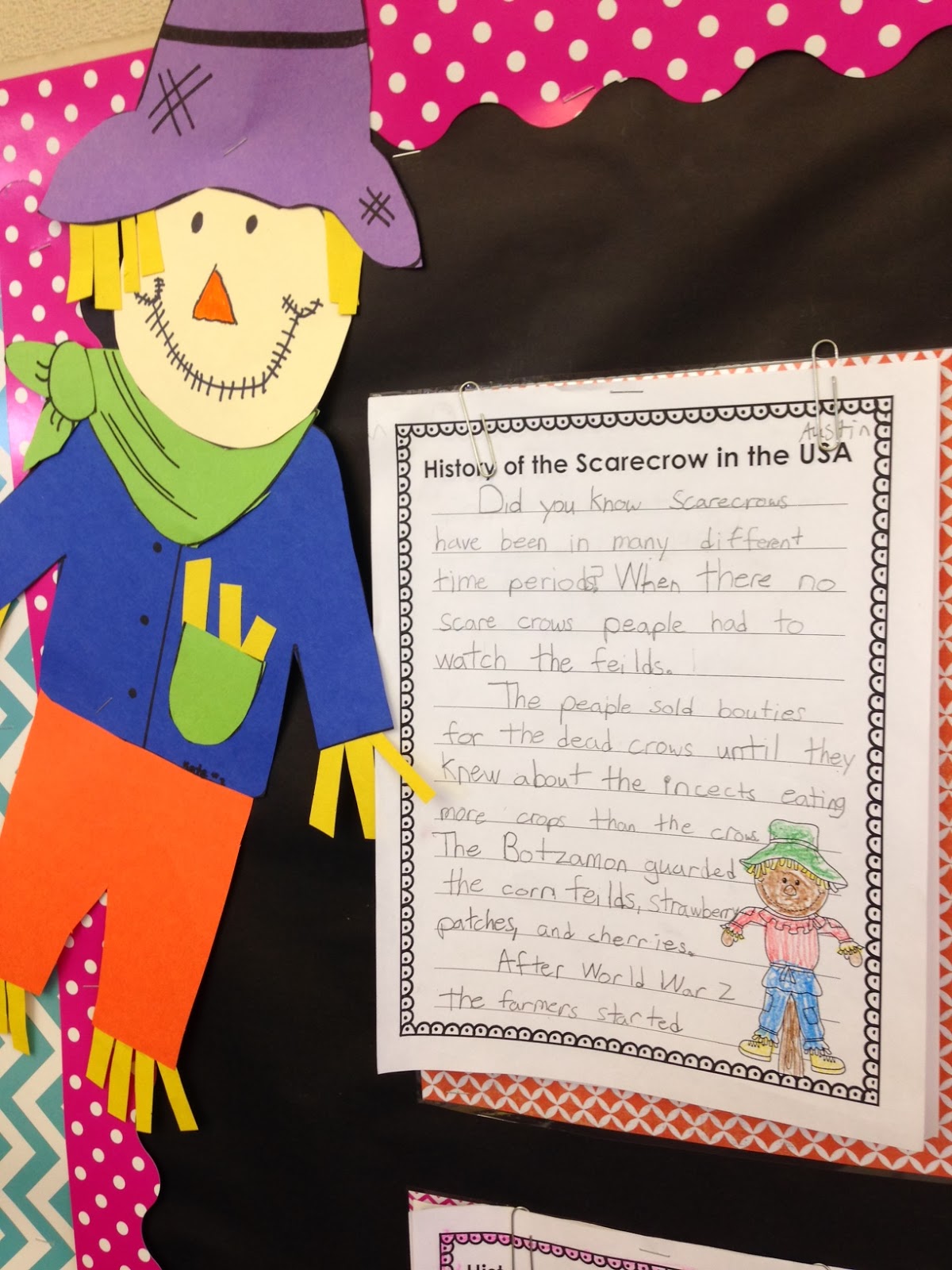 Printable scarecrow story picture