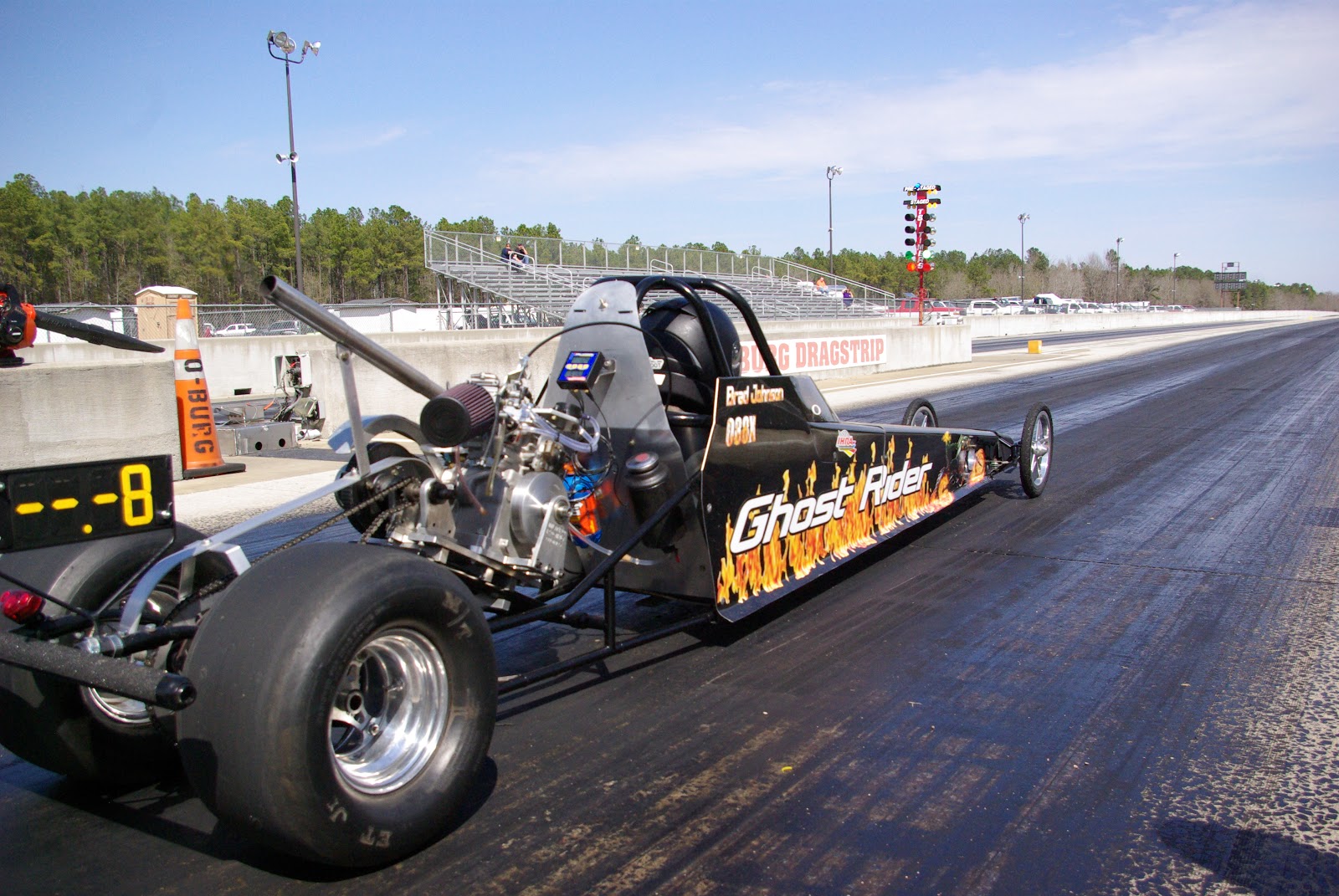 Fast Shutter BRAD JOHNSON TESTING HIS ((GHOST RIDER JR DRAGSTER))