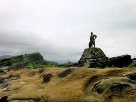 The statue of drowned boy Yehliu Geopark Taiwan
