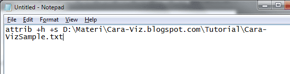 Cara Merubah File Attributes Menggunakan Command Prompt Cara Merubah File Attributes Menggunakan Command Prompt