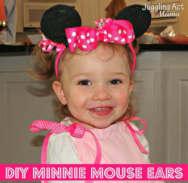 DIY MINNIE MOUSE EARS. Top 10 Post Features from Pin It Monday Hop #18