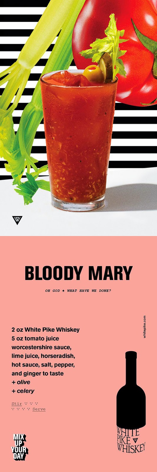 White Pike Bloody Mary Recipe Card