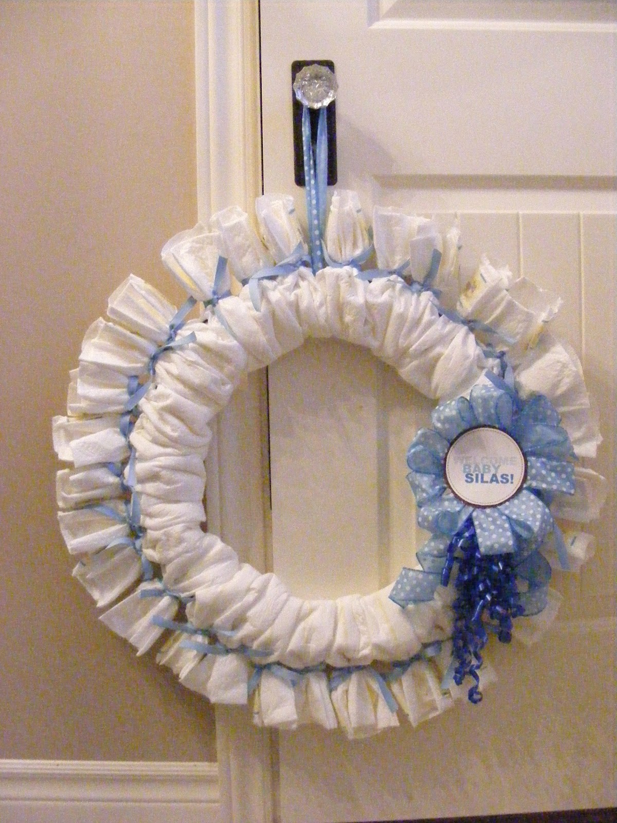 A Baby Shower Diaper Wreath The Complete Guide to Imperfect Homemaking