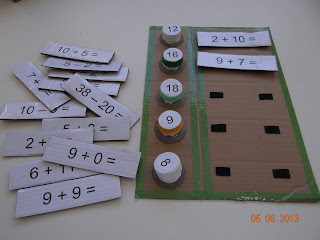 Variação do jogo: Colocar o resultado e o aluno deverá procurar a operação e encaixar no lugar correto.