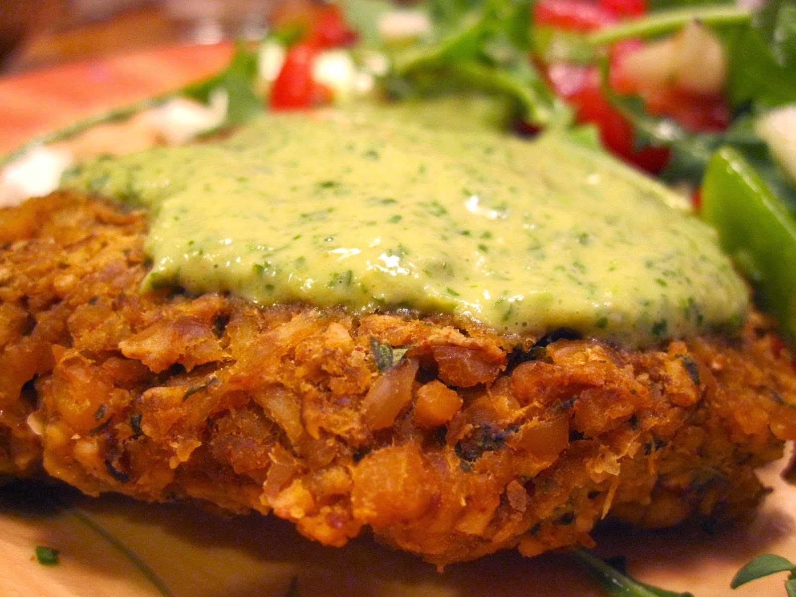 Kvell in the Kitchen Moroccan Yam Veggie Burgers with CilantroLime