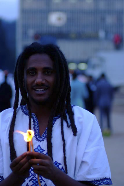 Photograph of Meskel Ceremony in Addis Ababa, Ethiopia by Michael Tsegaye