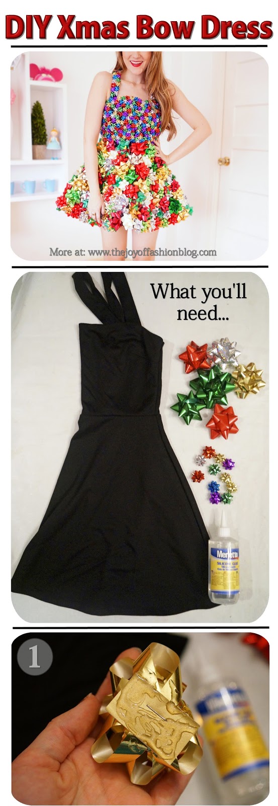 {CHRISTMAS} FESTIVE BOW DRESS TUTORIAL