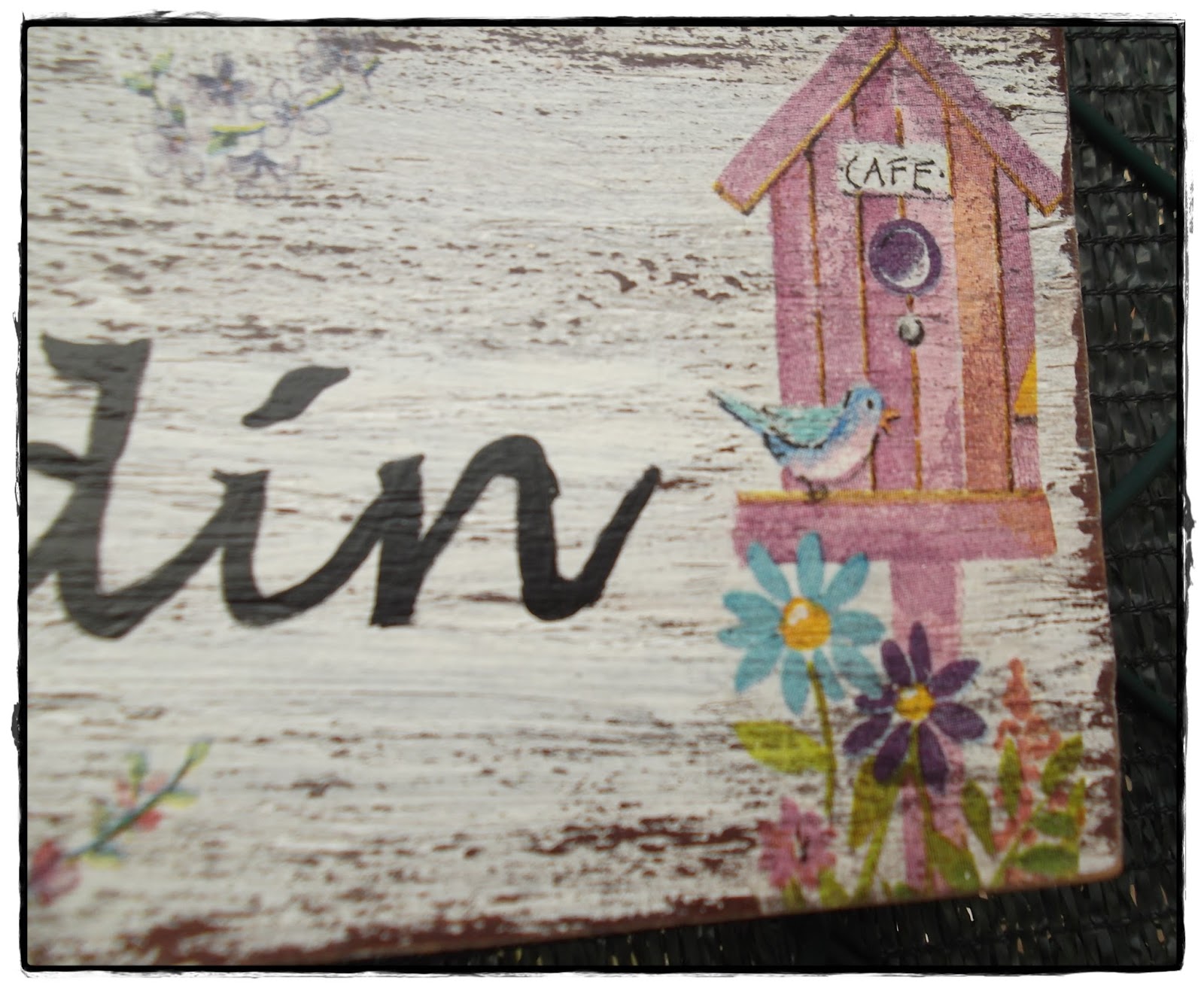 El Refugio de Lirtea: CARTEL PARA EL JARDIN