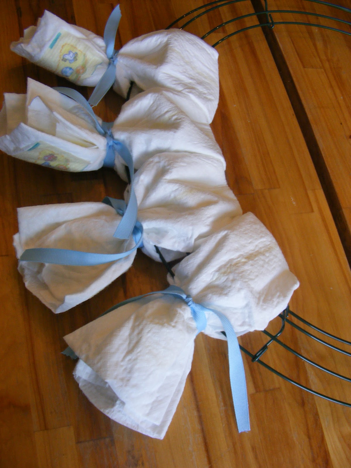 A Baby Shower Diaper Wreath The Complete Guide to Imperfect Homemaking