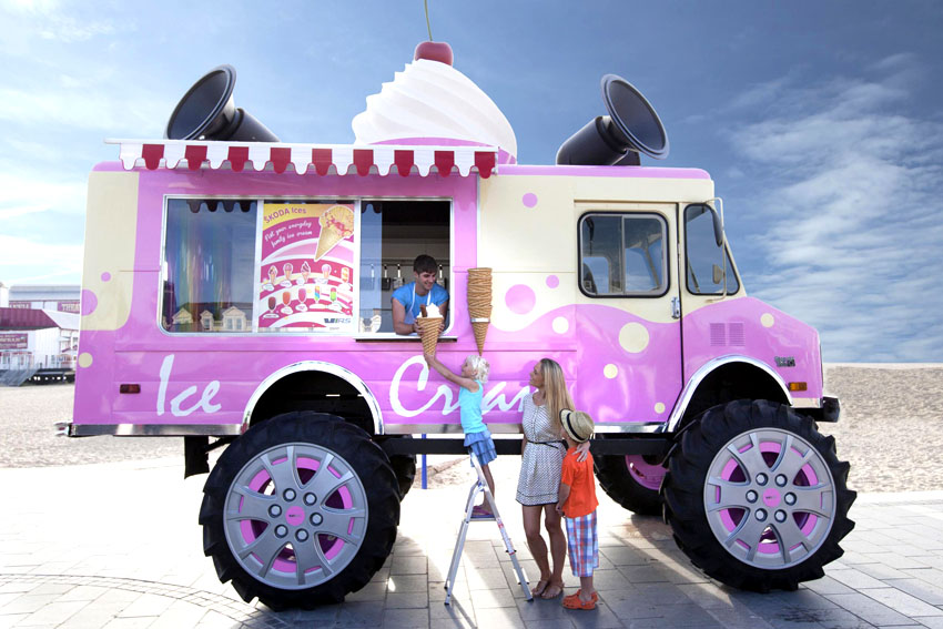 Skoda unveils world's biggest ice cream van World