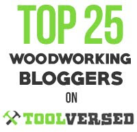 Thanks for naming my blog one of the top 25 woodworking blogs on the web!