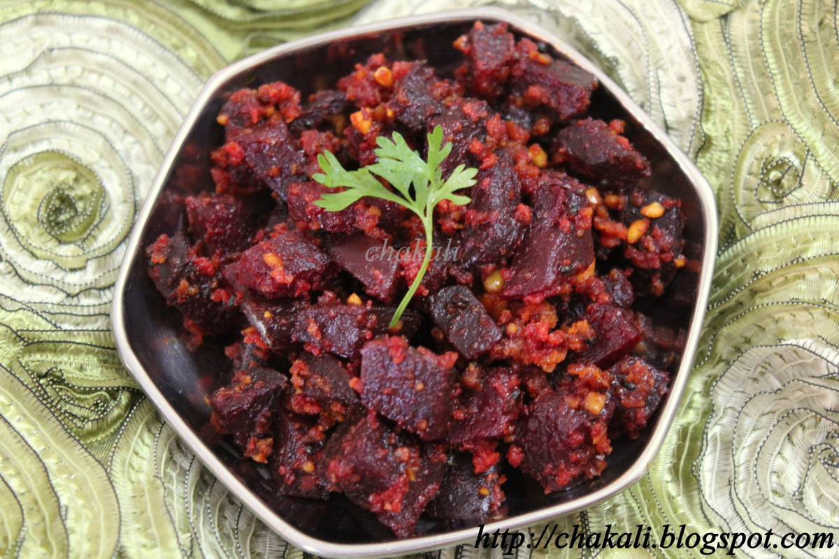 Beetroot Dry Sabzi चकली