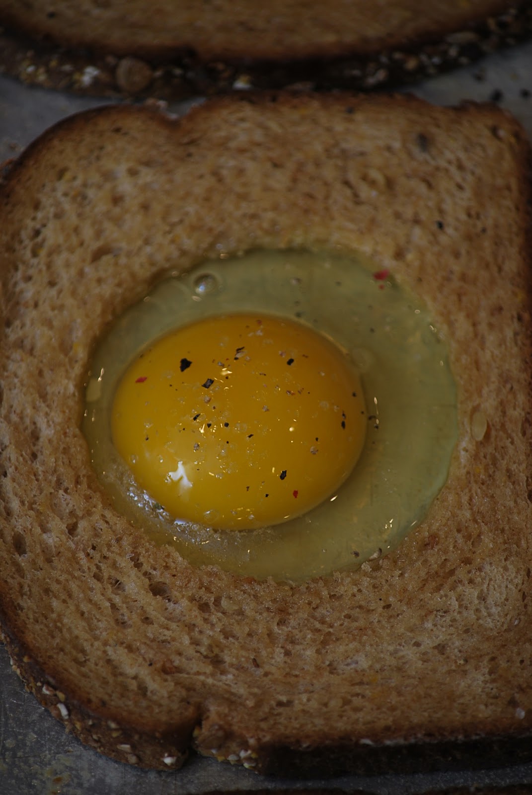 My story in recipes Eggs in a hole