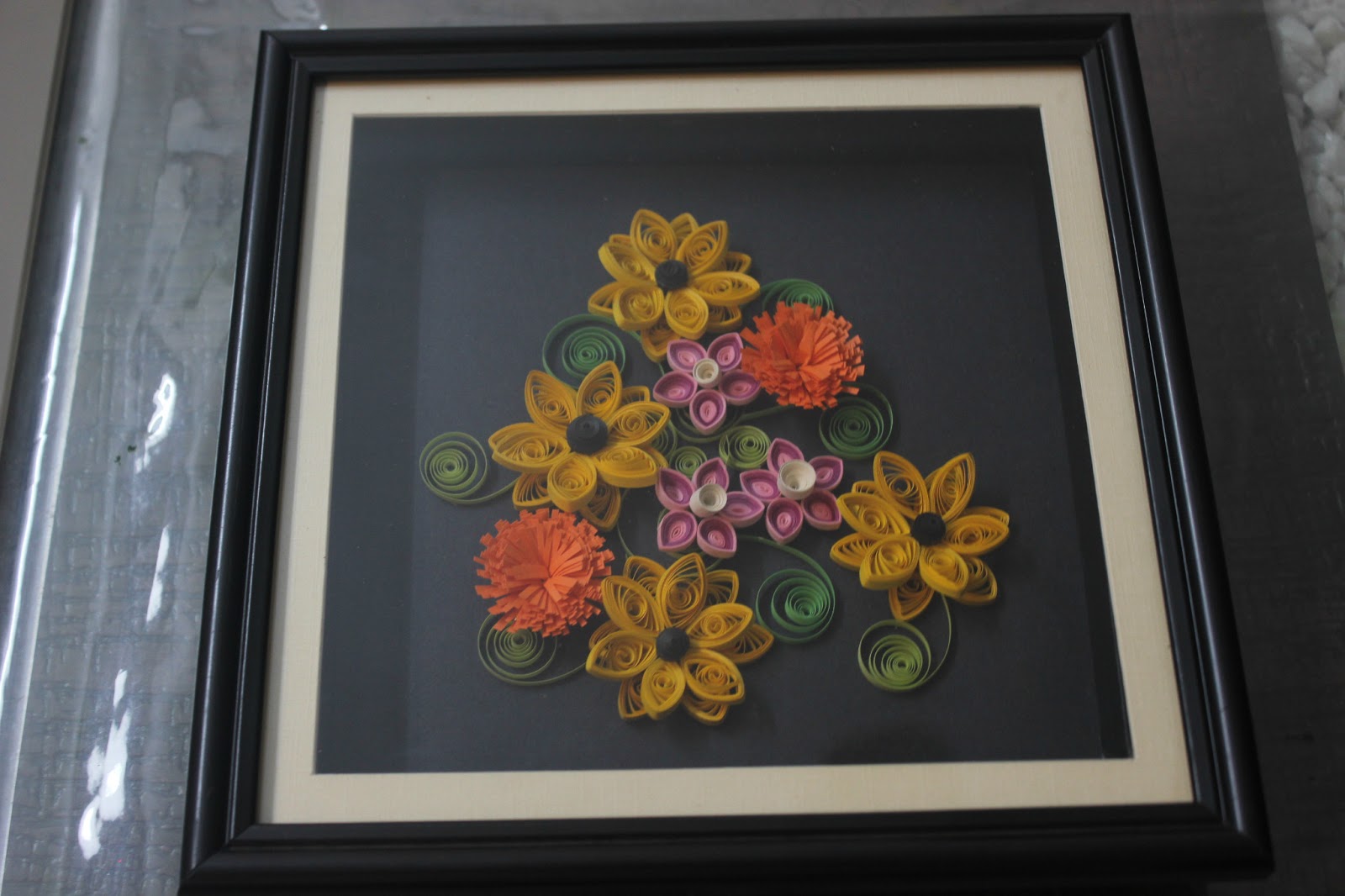 Glitters...My Creation: Quilled wall art