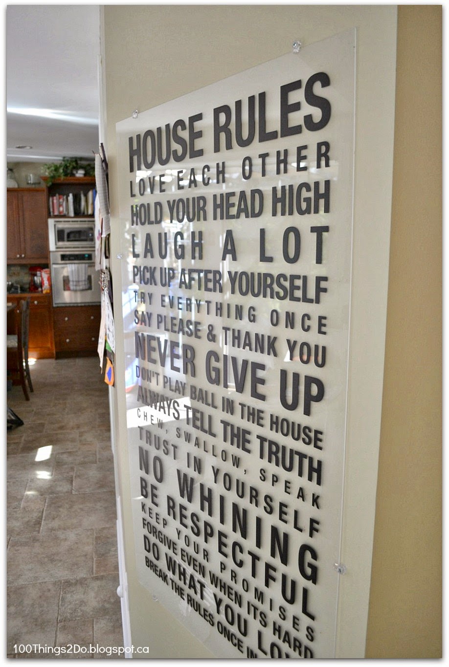 100 Things 2 Do Vinyl Wall Art