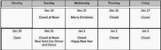 Christmas hours graphic amend