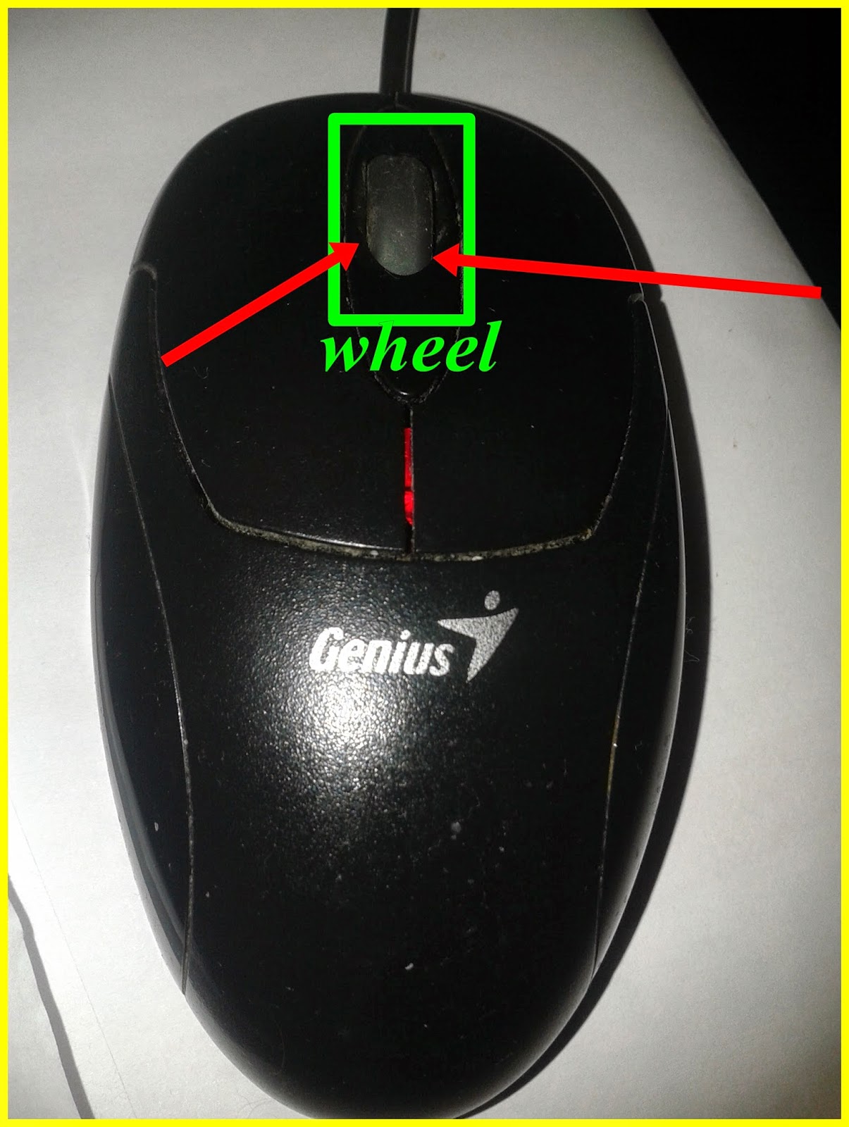 mouse scroll wheel jumps up and down