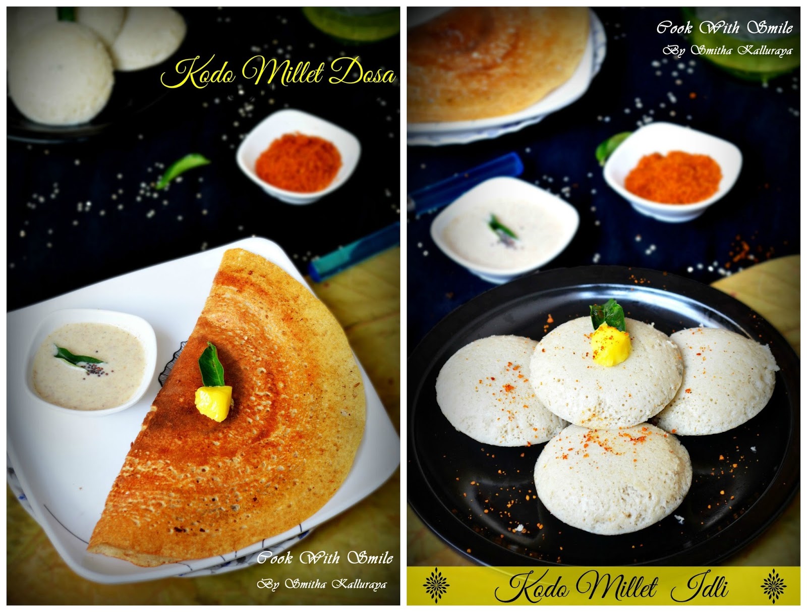 KODO MILLET IDLI DOSA RECIPE / VARUGU IDLI DOSA MILLET RECIPES Cook With Smile