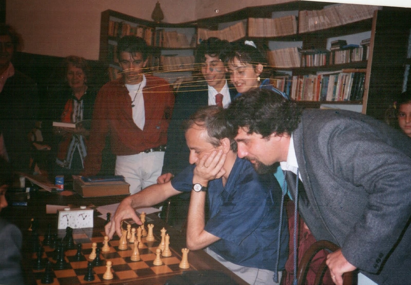 With GM Bellón and WGM Claudia Amura in my home in San Luis, 1994